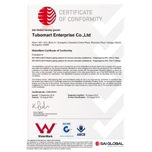TUBOMART ENTERPRISE CO., LTD. Certifications