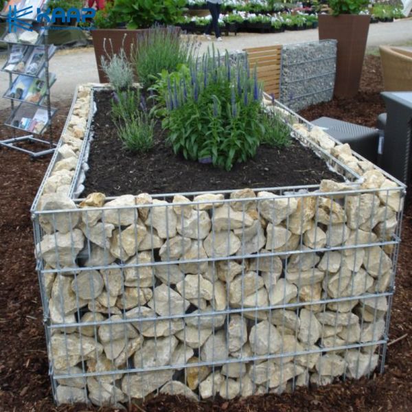 25x100mm Hole Flower Bed Welded Mesh Gabion 1.5m Height