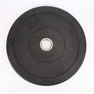 51mm Rubber Dumbbell Plates 15kg Fitness Gear Weight Plates Black