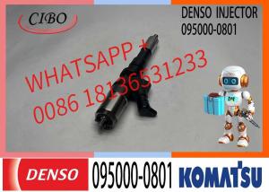 China High Quality Diesel Fuel Injector 095000-0801 6156113100 6156-11-3100 For Komatsu PC450-7 WA470-5 wholesale