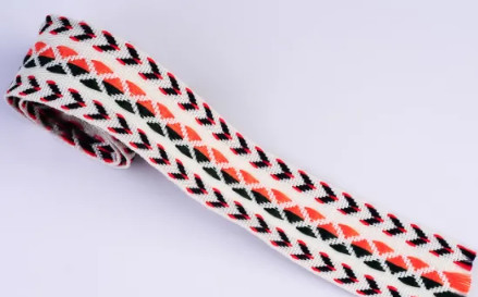China 1/16 Polyester Woven Jacquard Ribbon Trim By The Yard on sale