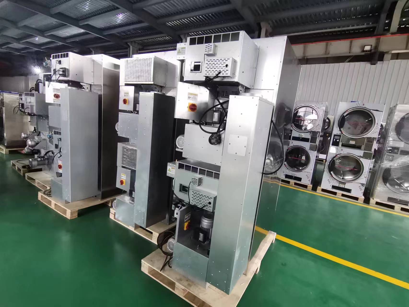 16kg*2 22kg*2 Stack Dryer with Coin/card for University Hotel Laundromat Use