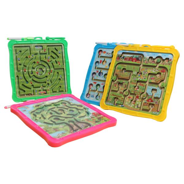 Quality ROHS Eco Preschool Educational Toys Magnetic Drawing Board With Rolling Beads for sale