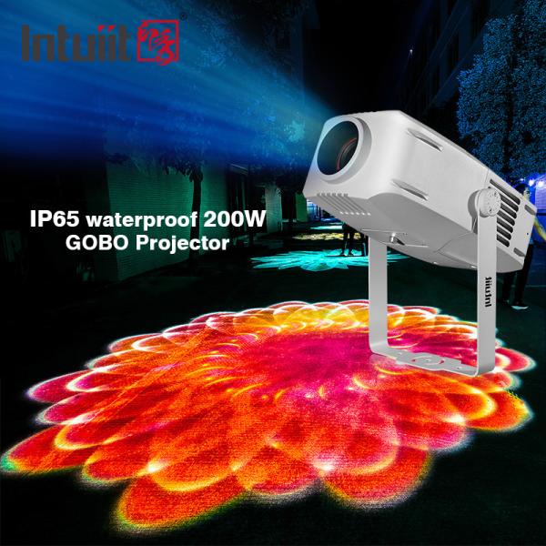 Quality High Building 400W Outdoor Gobo Projector Waterproof Zoom LED Effect Lights Customized for sale