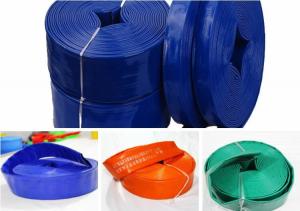 China PVC reinforced hose / PVC lay flat hose pipe, Agriculture Irrigation Hose Supplier PVC Lay Flat Hose wholesale