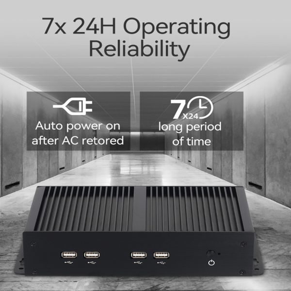 Dual LAN 6COM Fanless Intel Mini PC Core Series Celeron 3855U Processors With MSATA SSD