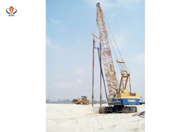 Professional 180kW Vibro Piling Equipment Infrastructure Building By Stone