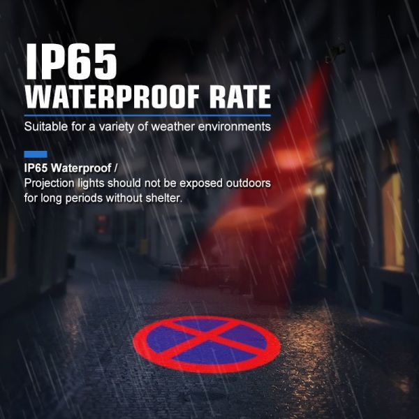 80W Free Design Custom Logo LED Gobo Projector Advertising Lights Outdoor Waterproof IP65