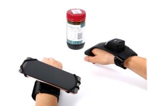 China Bluetooth Laser Mini Glove Barcode Scanner , Warehouse Wearable Barcode Reader wholesale