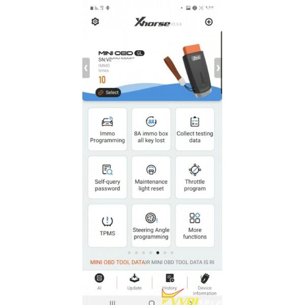 Xhorse VVDI Key Tool Max + MINI OBD Tool + Toyota 8A All Keys Lost Adapter + Renew Cable