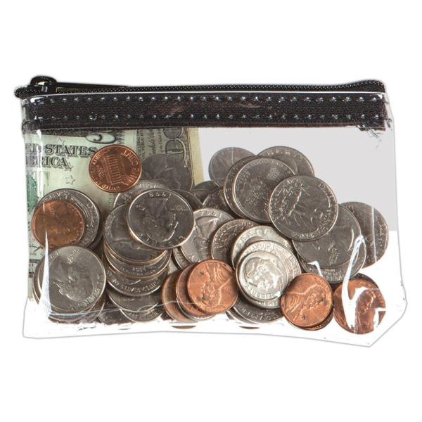 Quality 1 COLOR IMPRINTED TRANSPARENT VINYL ZIPPER BAG WATERPROOF HAND HOLD BAG - 5W X 3H - CUSTOM for sale
