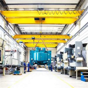 China QD Type Overhead Crane Machine 50t Double Girder Bridge Crane For Steel Work wholesale