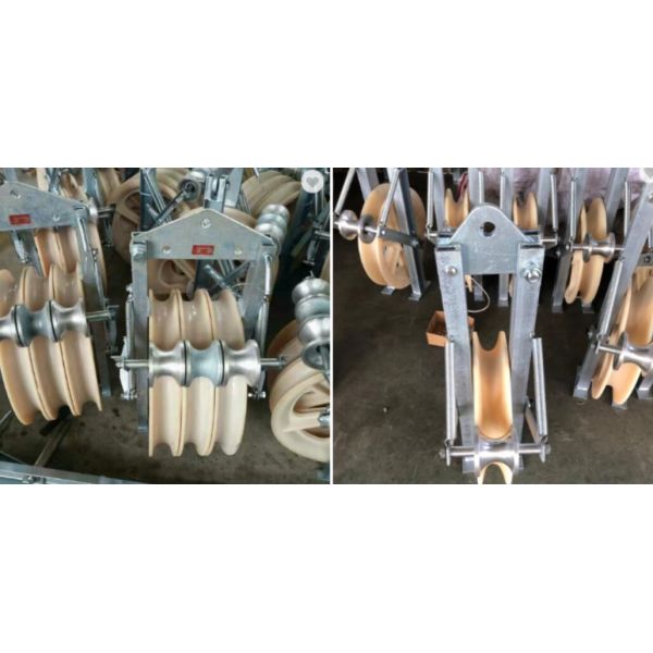 Galvanized Conductor Stringing Blocks Large Diameter For Construction