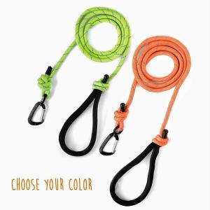 China Weather Resistant Reflective Rope Dog Leash Lightweight Climbers Carabiner Clip wholesale