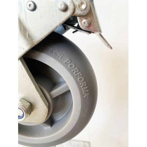 High Temperature TPR Casters Industrial Trolley Scaffold Castor 4 Inch 5 Inch 8 Inch