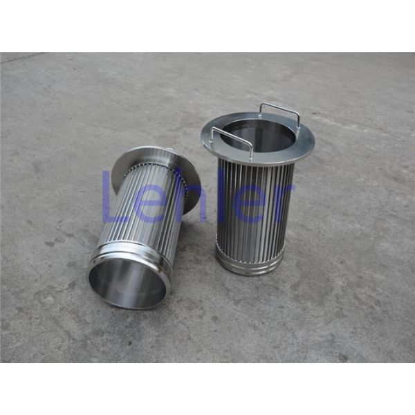 1.0*2.0mm Profile Wire Screen , Long Slit Wedge Wire Strainer Non - Clogging
