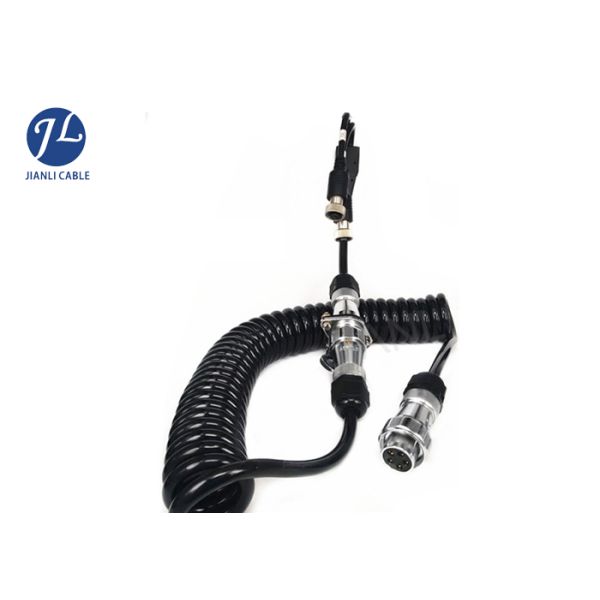 Car Backup Surveillance Camera Extension Cable With Metal 5 Pin Connector Customized