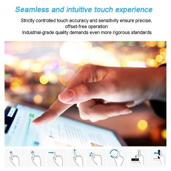 220cd/㎡ 13.3 Inch OEM/ODM IP65 Industrial All In One Pc Touch Screen Linux Win 10 11