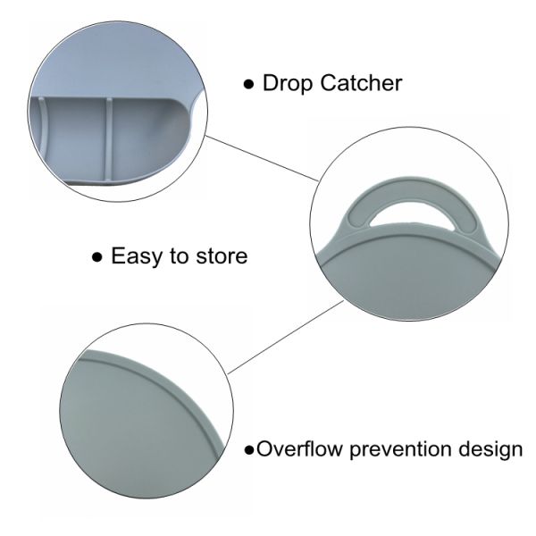 Soft FDA Food Grade Free Custom Shape Kids Dinner Plate Silicone Baby Placemat