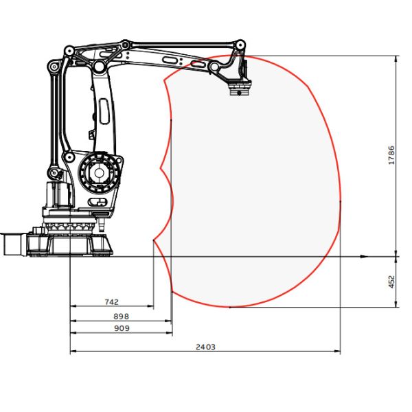 Handling 4 Axes 110kg Robot Mechanical Arm Abb IRB 460 Use For Palletizing