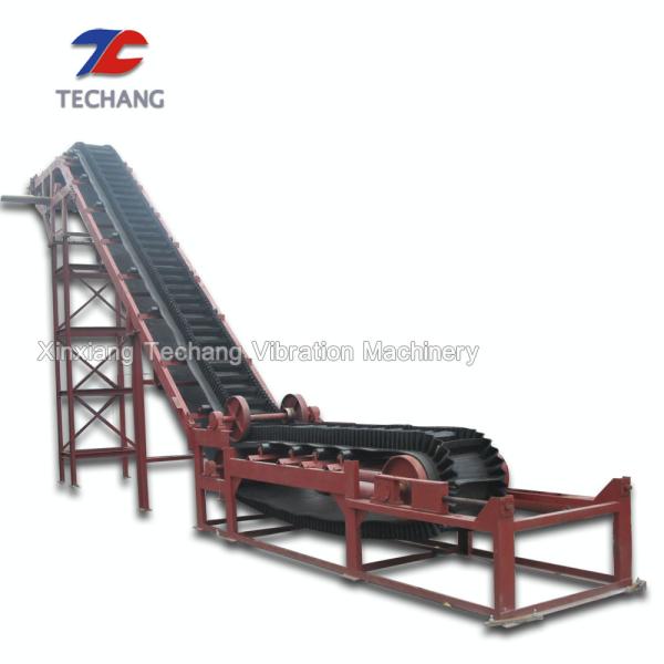 Quality Industrial Heat Resistant Rubber Sidewall Conveyor Belt System Custom Acceptable for sale