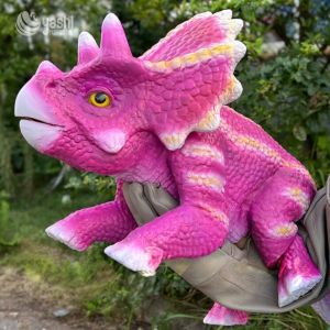 Silicone Outer Skin Interactive Dinosaur Model Baby Dinosaur Hand Puppet