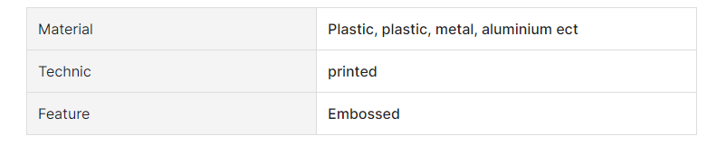 Circular Price Garment Tag Fastener Gold Embossed Black Polyester Thread