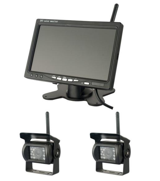 Quality 400cd/m2 Brightness Vehicle Reversing Systems 1024x600 Wireless Monitor Camera for sale