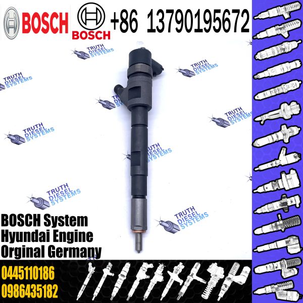 High Quality New Diesel Fuel Injector 0445110186 For HYUNDAI H-1/KIA SORENTO 2.5 CRDi