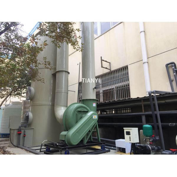 Alkaline Spraying Chemical Waste Gas Scrubber For PCB Machinery