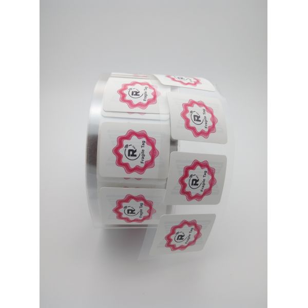 UHF Fragile Paper RFID Sticker Tags 900mhz Printable RFID Labels