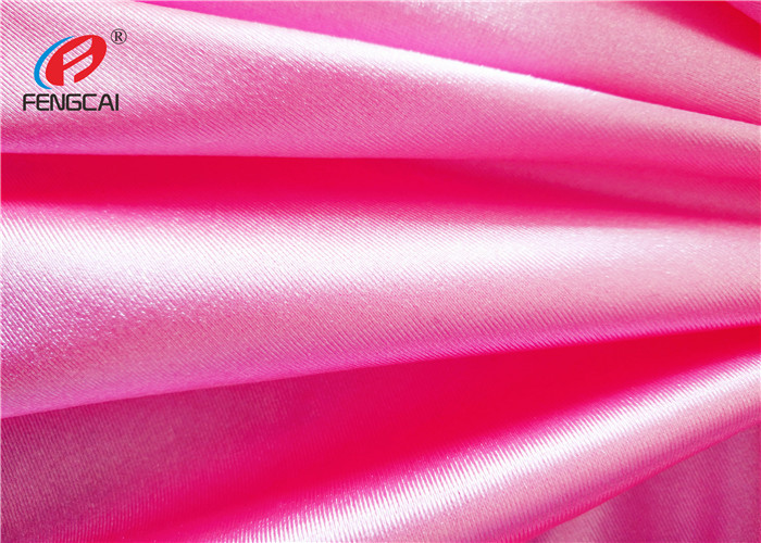 Shiny Four Way Stretch Fabric , Elastic Polyestyer Spandex Textured Fabric For Women Dress
