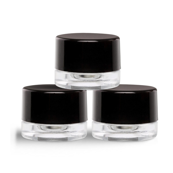White CR Lid 5ml Glass Concentrate Container 5mL Glass Concentrate Jars