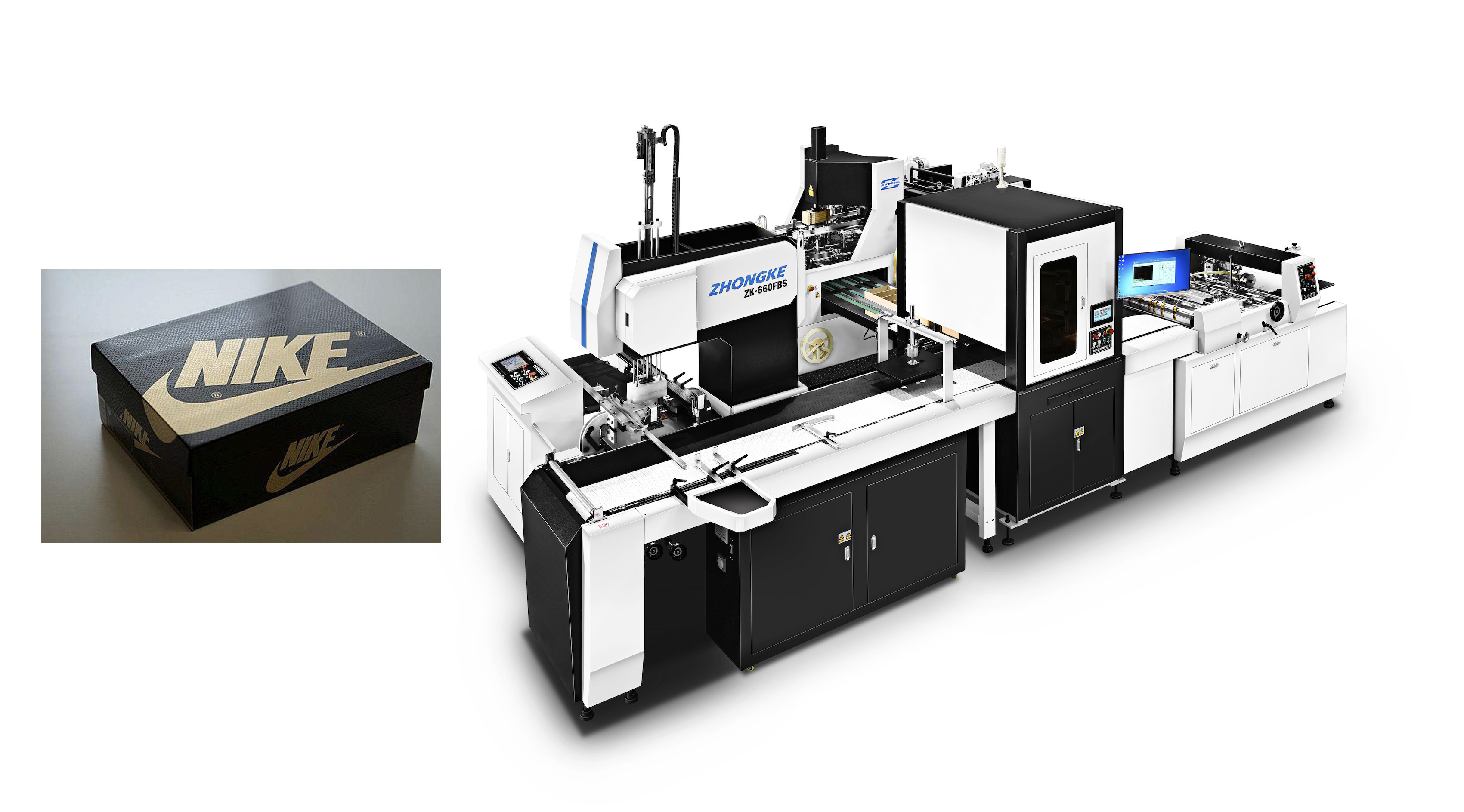 China Modular Design Cardboard Box Manufacturing Equipment / Compact Cardboard Box Maker wholesale