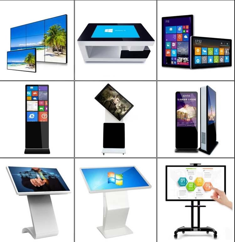 43" 49" Double Sided LCD Display , Hanging LCD Window Display Super Flat Enclosure