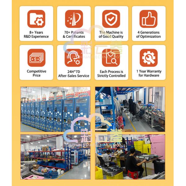 Automated Popcorn Vending Machine Manufacturers 24 Flavors Customized Color