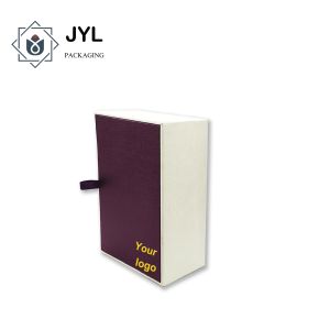 Hot Stamping Handmade Paper Perfume Box Kraft Rigid Packaging Advertising