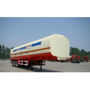 Customized Petrol Tank Semi Trailer , Gas Tank Trailer ISO Standard