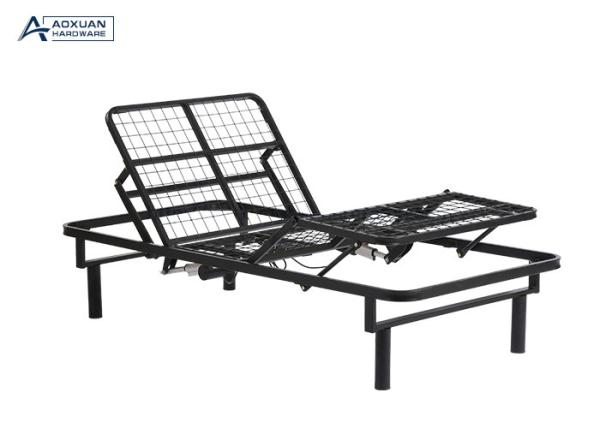 Quality Hostipal Black Modern Electric Adjustable Bed Frame for sale