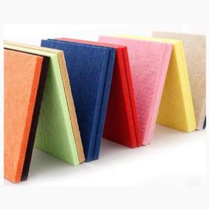 China European Standard 9mm/12mm/24mm 100% PET Fiber Acoustic Panel Dense Thick Acoustic Wall And Ceiling Panel wholesale