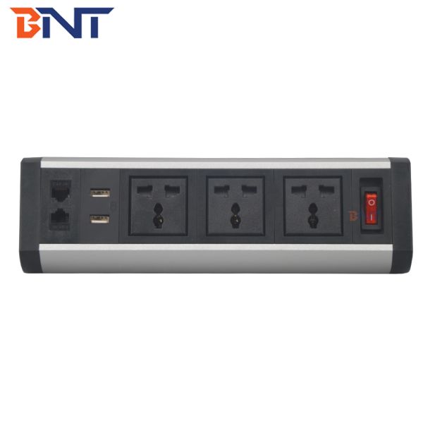 Removable clamp table edge multifunctional desk mounted socket with usb port