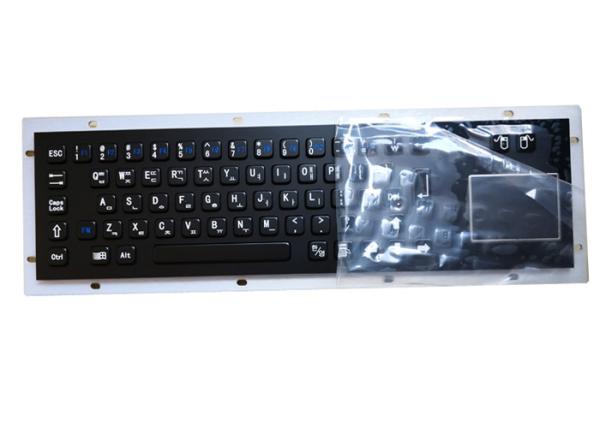Quality USB Interface Industrial Metal Symbol Keyboard 64 Key Ruggedized With Touch Pad for sale