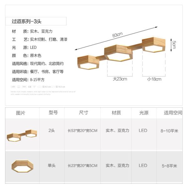 Japanese LED Corridor Lamp Modern Entrance Hall Hallway Lustres Nordic Creative Cloakroom Ceiling Lights(WH-WA-49)