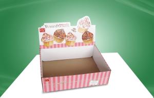 China Custom Cup Cake countertop display cases Shipping Box with UV Coating on sale