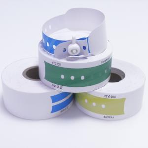 China UPC Barcode Patient ID Bracelet , Vinyl Medical Hospital Arm Band on sale