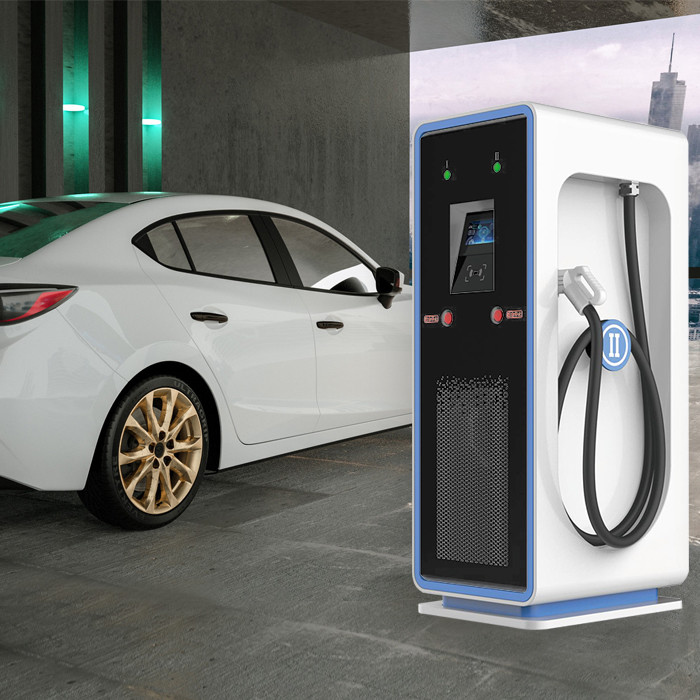 Quick DC EV Chargers Single Gun ODM OEM With Advertising Display Screen