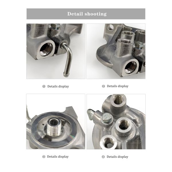 Hot Selling Engine Parts SK460-8 Fuel Filter Head Filter Seat For Kobelco Excavator Fuel Filter Head SK460-8