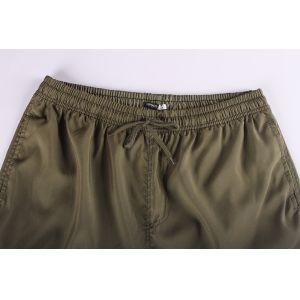 Olive Camouflage Mens Elastic Waist Board Shorts