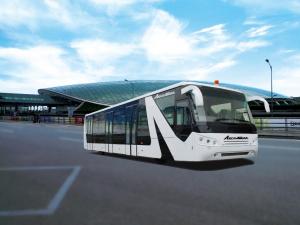 China 110 Passenger 14 Seat Airport Coaches with Auto Transmission on sale