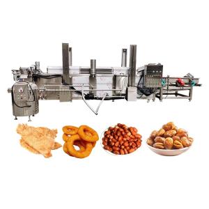 China Automatic Filtration Frying Machine for Banana Sweet Potato Flakes Crisps Gas Heating wholesale